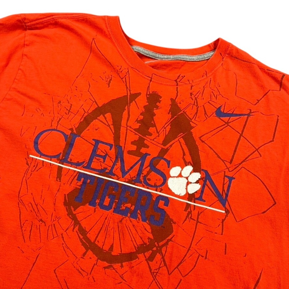 Nike Clemson Tigers Men's 2XL Orange Graphic T-Shirt Short Sleeve Standard Fit